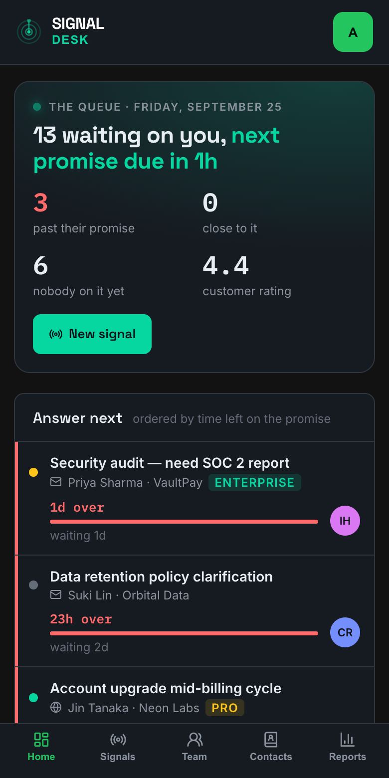 HelpDesk — support tickets, built with Kridona